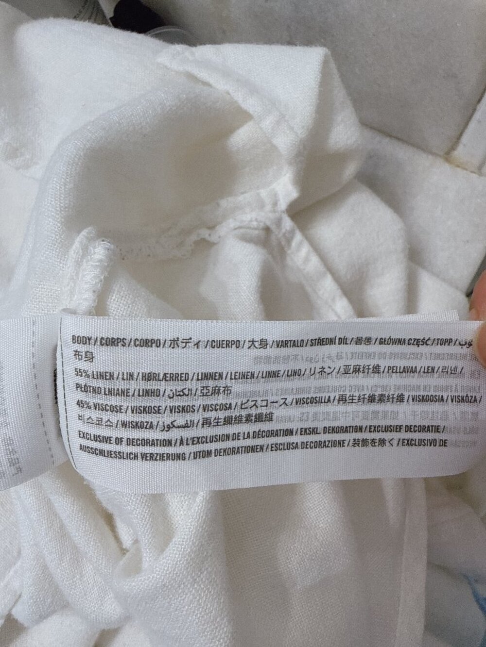 Abercrombie & Fitch White Linen Button-Down Shirt - Picture 4 of 4
